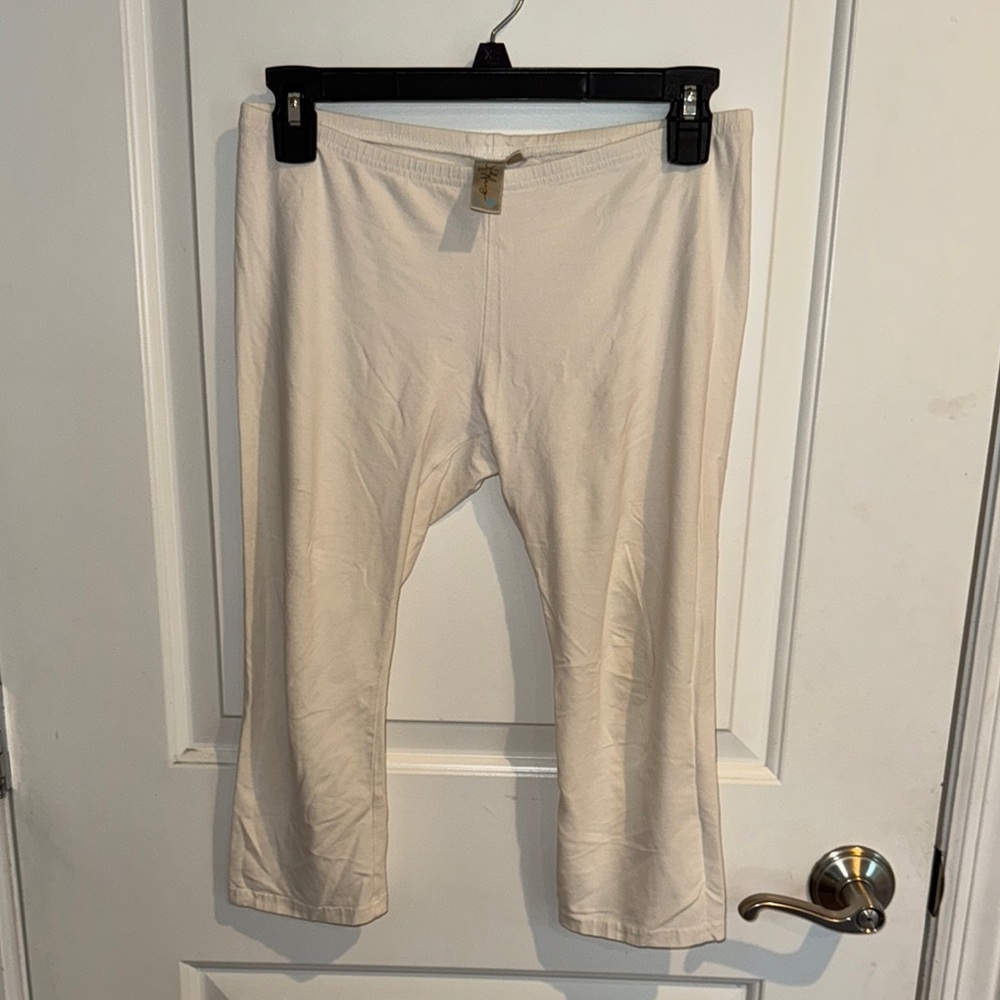 Old Navy white cropped Capri  Pants leggings Sz XXL